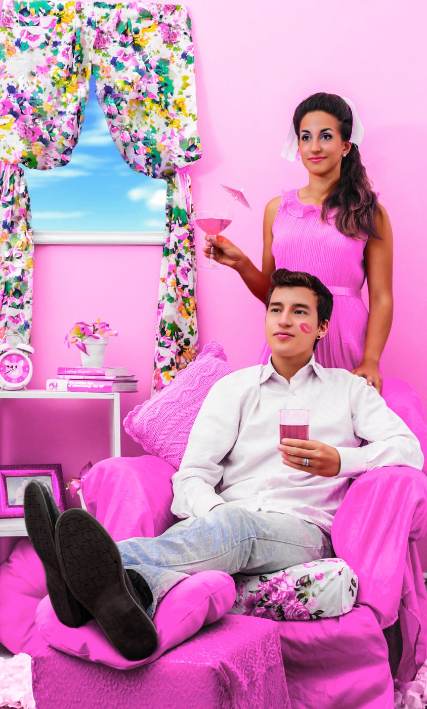 Producción artística de pareja con estética retro — Proyecto Confite